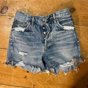 Distressed shorts